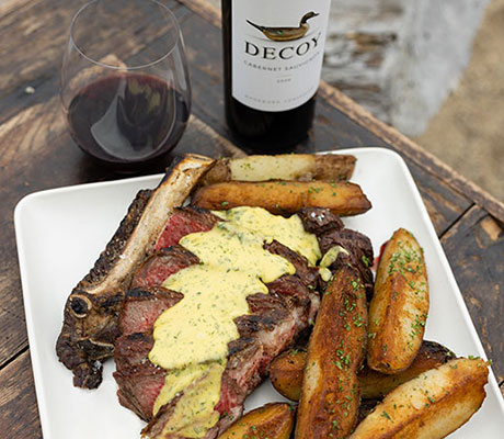 Cowboy Ribeye Steak Frites